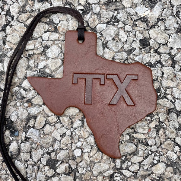 TX Shape TX Brand Air Flair - Leather Car Air Freshener