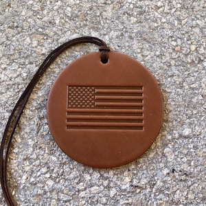 Old Glory Air Flair - Leather Car Air Freshener