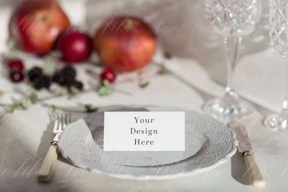 Wedding Breakfast Place Card Mockup Styled Wedding Table Wedding Breakfast Place Card Mockup Styled Wedding Table