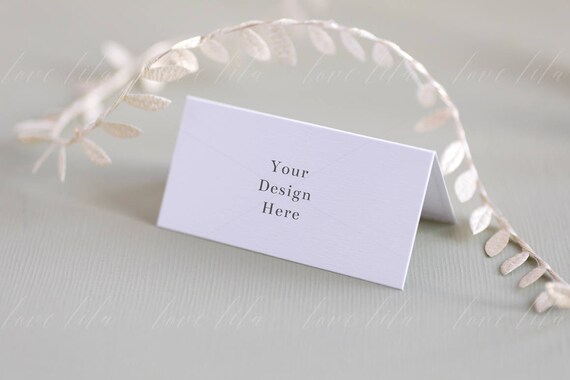 Wedding Place Card Mockup Simple Place Card Mockup