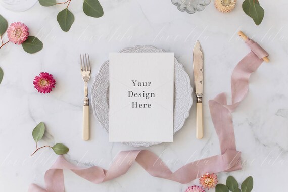 Elegant Wedding Menu Mockup Wedding Invitation Stationery Flatlay Elegant Wedding Menu Mockup Wedding Invitation Stationery Flatlay