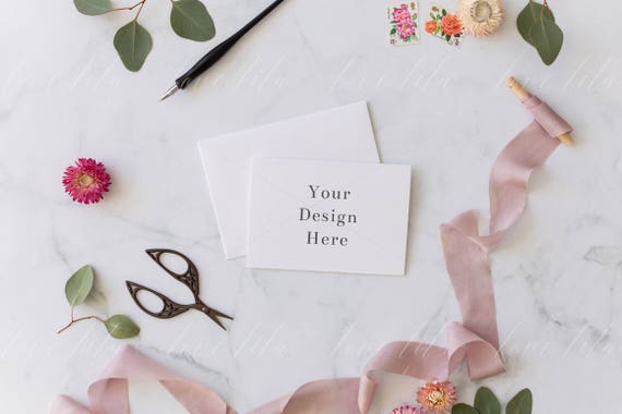 Styled Stock Photo Card Mockup Greeting Card