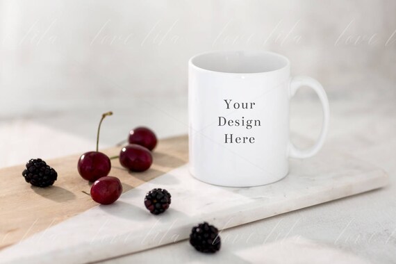 Mug Mockup Styled Photograph Mug Stock Photo