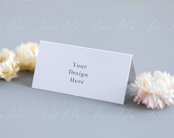Download Free Minimalist Place Card Mockup Wedding Stationery Stock PSD Mockup Template
