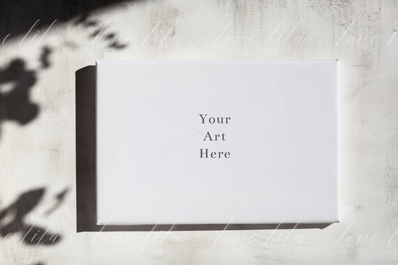 Horizontal Canvas Wall Art Mock Up Art Template Canvas Etsy