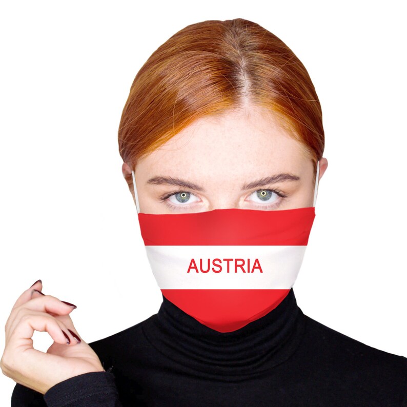 Austria Face Mask Sublimation Face Mask With Filter Re useable Etsy