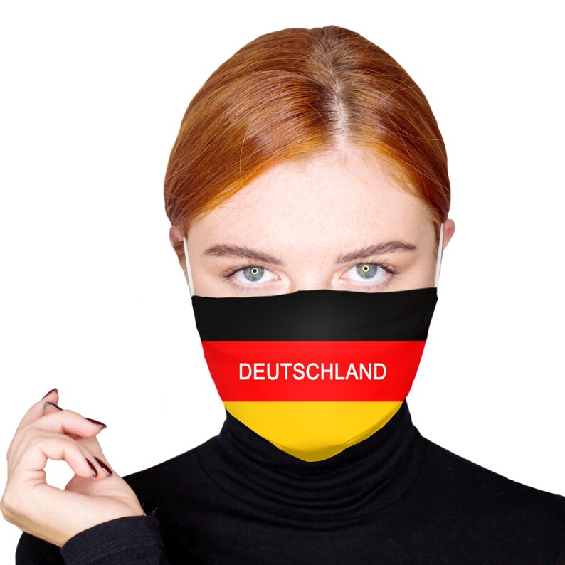German Flag Face Mask German Gifts Deutschland Face Mask with Etsy