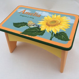 Custom Hand Painted Step Stool