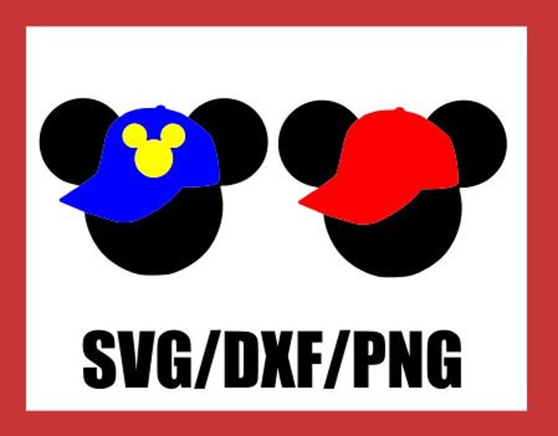 Download SVG Baseball Cap Mickey Mouse Mouse Ears Hat Silhouette | Etsy