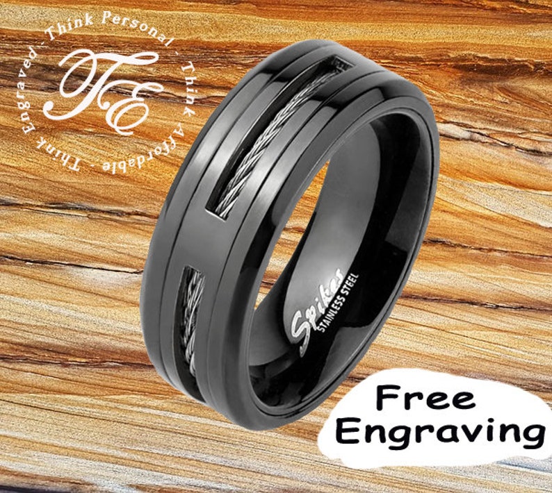 Mens' Personalized Promise ring Wedding Ring Engagement Etsy