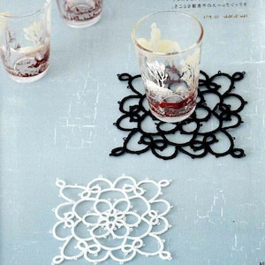 38  JAPANESE  TATTING PATTERN-“Tatting Lace Accessories”- Craft E-Book #35.Two Instant Download Pdf files.