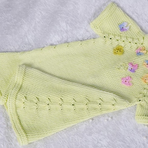 Butterfly Baby Dress Knitting Pattern: 3-6 Months (PDF Pattern)