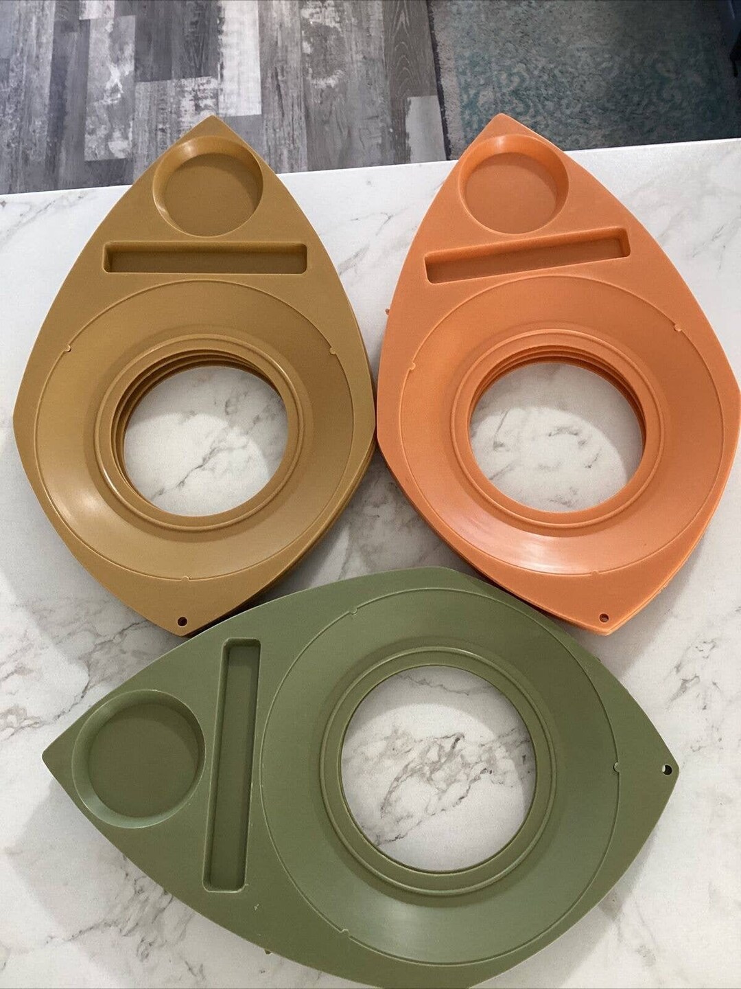 11 MCM Plastic Paper Plate & Cup Holders Trays MULTI Patio Etsy