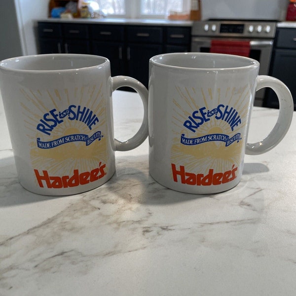 1990's Hardee's 10 oz Coffee Cup Mug Restaurant Collectibles Fast Food