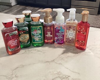 8 Bath & Body Works Holiday Hand Soap and Shower Gel