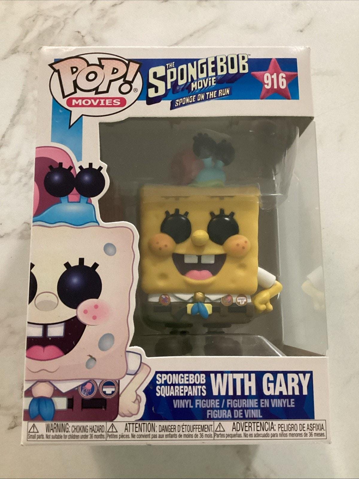 Spongebob Movie Sponge Funko Pop Spongebob With Gary Funko Pop
