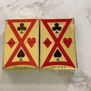 Vintage Bridge Remembrance-speelkaarten Come Inn Chicago Lot of 2