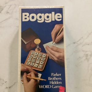 BOGGLE Hidden Word Game No. 104 Parker Brothers Vintage Original Packaging 1980