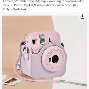 Blossom Pink Cover für Fujifilm Instax Mini 12 Kameratasche Gurt / Fotoalbum Bild 7