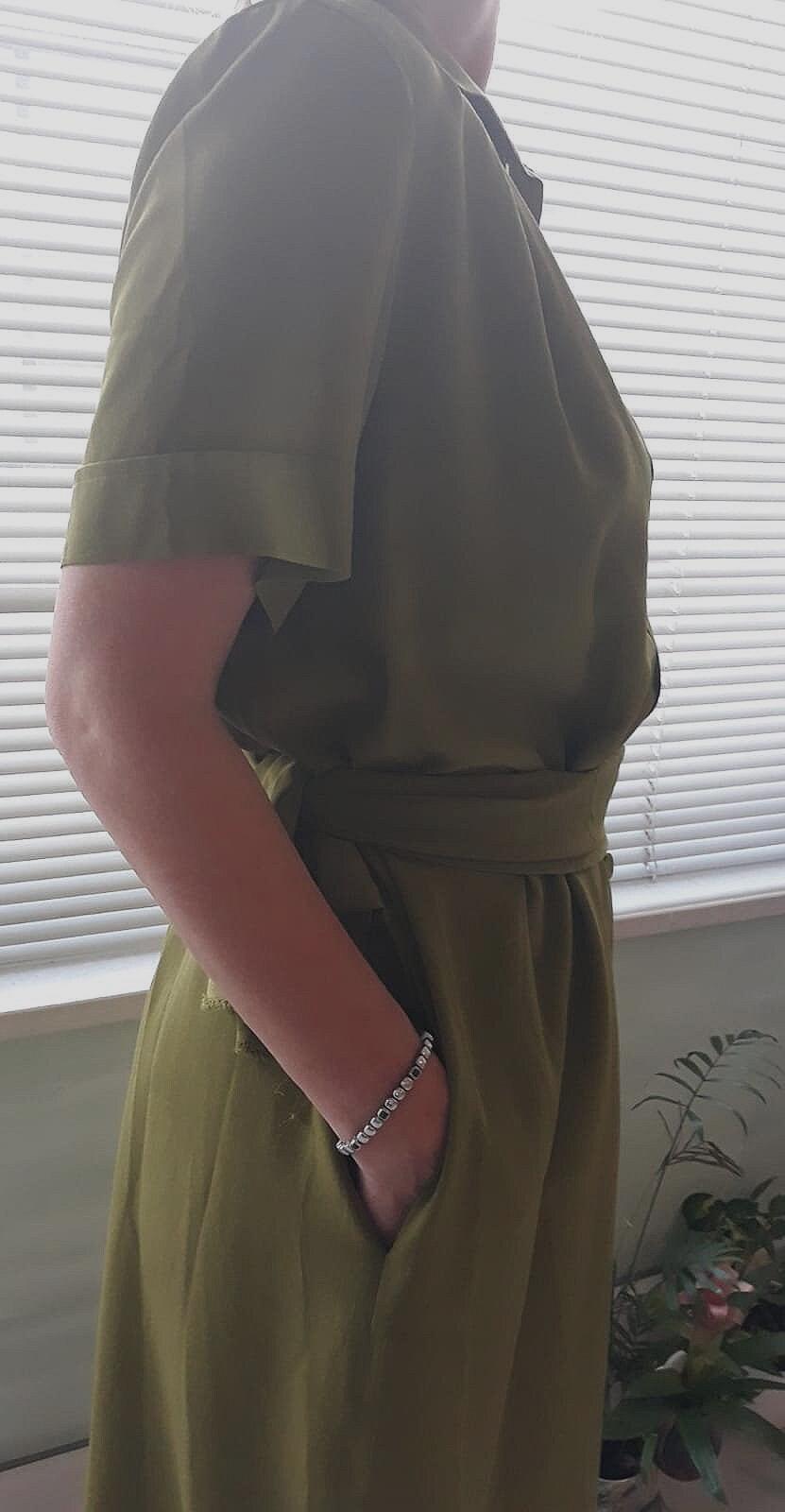 Vuokko Vintage Elegant Dress in Organic Silk - Etsy