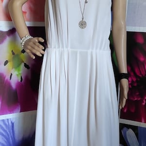 Spring Summer Silk Longuette Dress