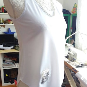 White women&#39;s cotton tank top