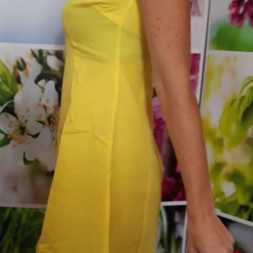 Vintage Yellow shops Dress