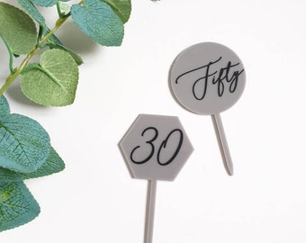 Various Sizes.3mm Depth Blank Cake Toppers Mirror//Gloss//Glitter Acrylic