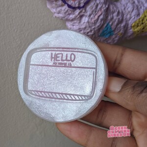 Hello my name is nametag mold. Silicone mold for resin crafts and jewellery.