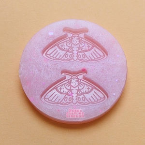 Moth earring mold. Silicone mold for resin crafts and jewellery.