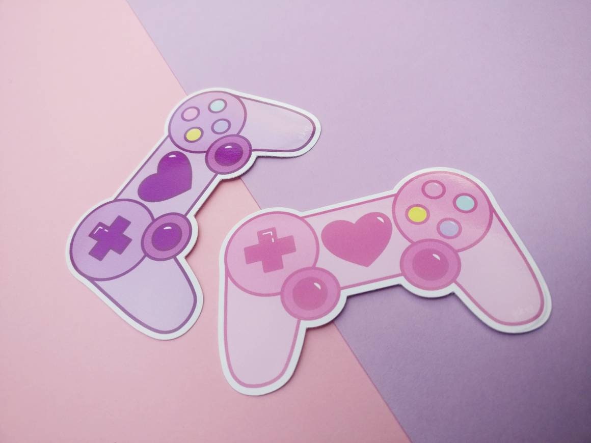 Gaming Controller Stickers. Pastel Kawaii Sticker. Etsy UK