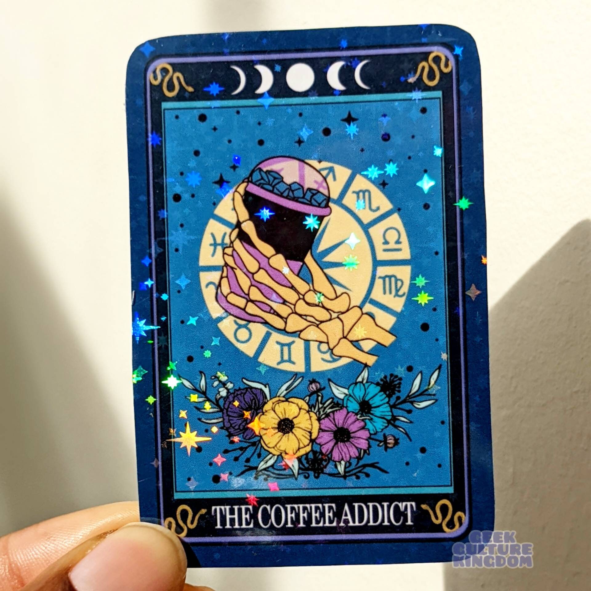 6 Pcs Tarot Card Vinyl Sticker Pack. Holographic Halloween Sticker. - Etsy