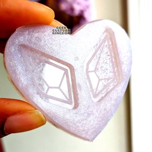 Crystal mold. Silicone mold for resin, clay and wax.
