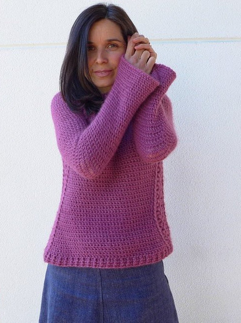 Patrón Sweater EMMA Crochet. Tallas M 38 a 40 L 42 a 44 Y XL - Etsy Sweden