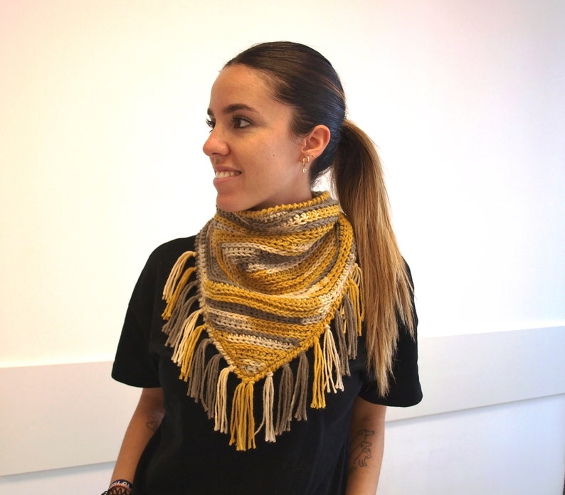 Patrón de Cuello DAKOTA de crochet, Tutorial PDF imagen 6
