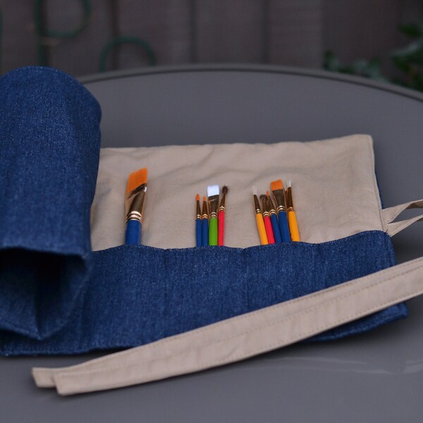Roll up Pencil Case Etsy