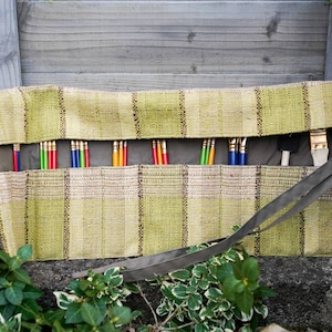 Tool Roll, Roll Up Case, Customisable item for Crafters, Corduroy Case Roll,Artist Roll, Paint brush Roll, Organizer