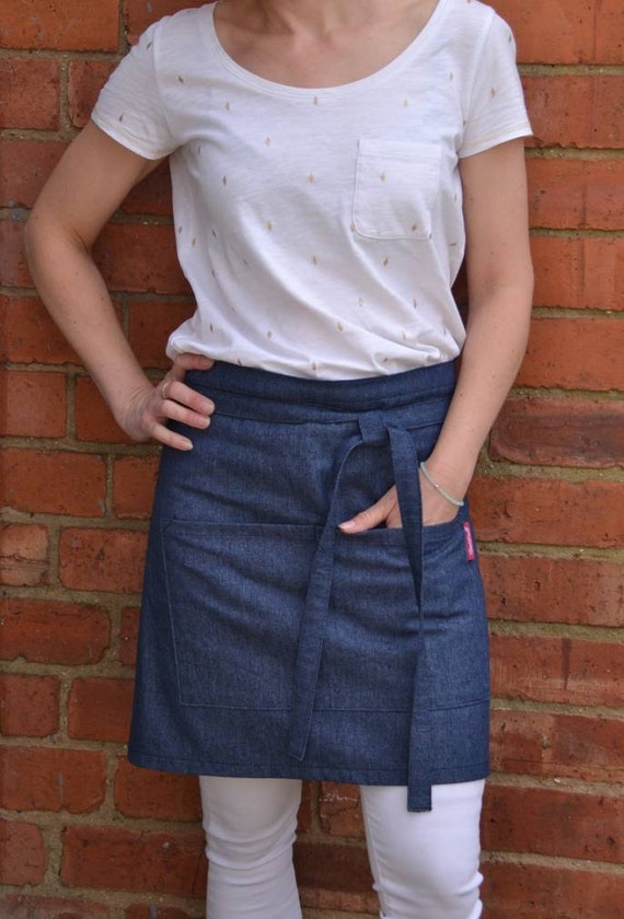 Denim skirt apron Aprons Linens
