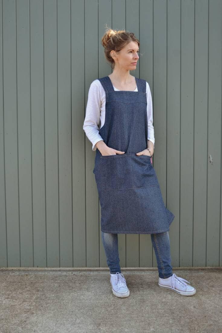 【&lovehelloさま専用】Blue DenimApron Dress &lovehelloさま専用】Blue DenimApron Dress