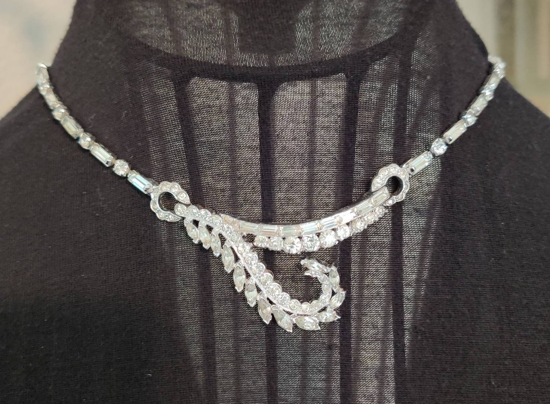 [ Yohji Yohji by RIEFE] BRASS/RHINESTONE QUEEN NECKLACE/希少 Yohji Yamamoto FW22 Wolf Dagger Gothic Necklace new with
