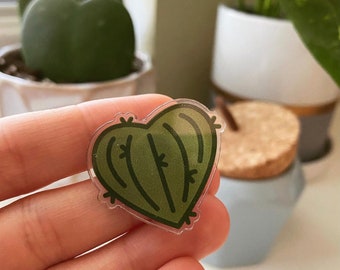 Cactus Pin, Hiking Pin, Cactus Heart, Cacti Pin, Hiking Bachelorette Party Favors, Cactus Lover Gift, Hiking Gift, Desert Gifts