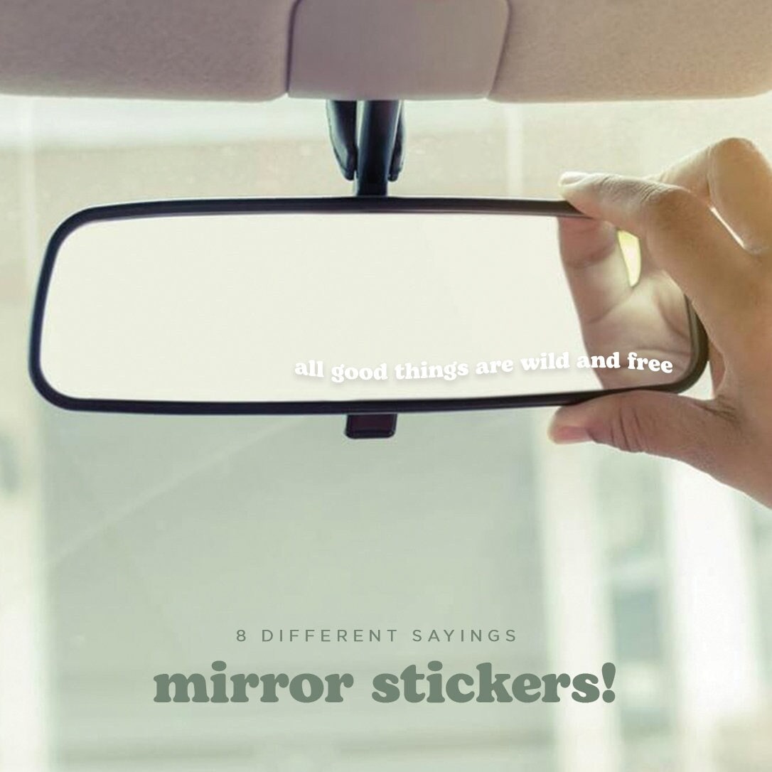 Rear View Mirror Sticker Car Mirror Decal Car Decal for Women