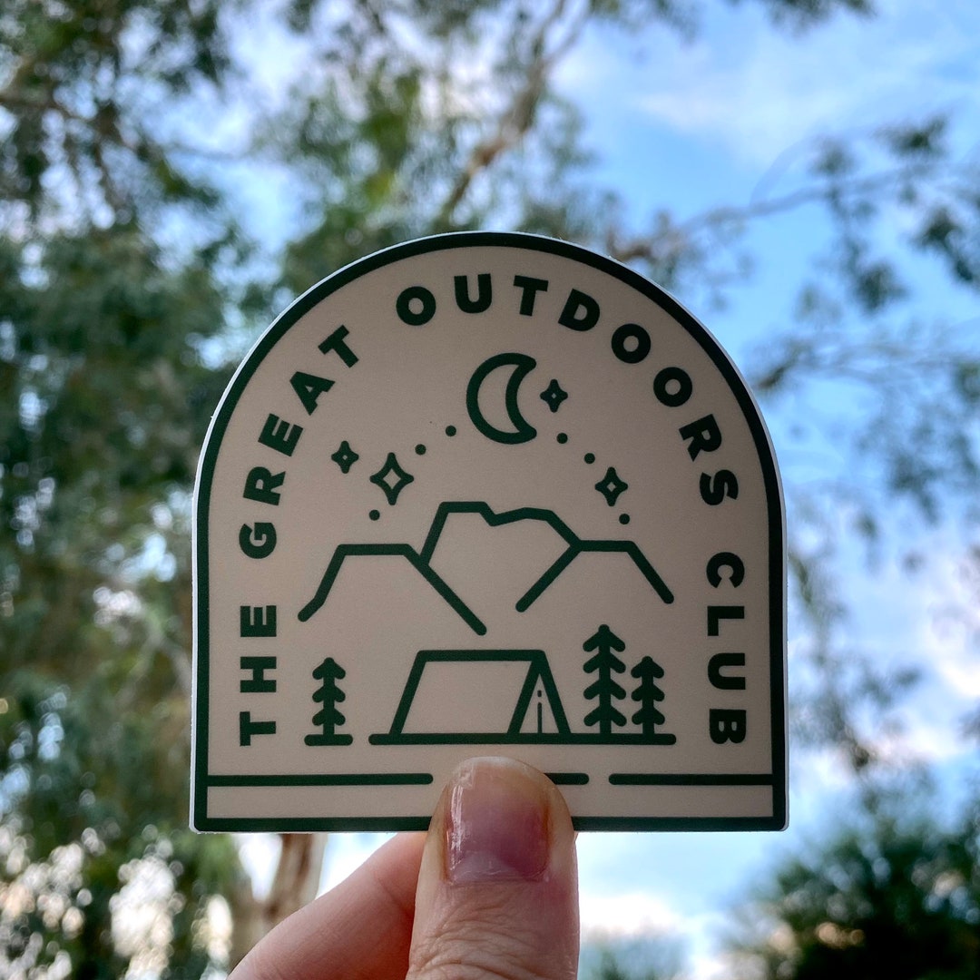 Outdoorsy Stickers for Car, Nature Stickers for Hydroflask, Camping