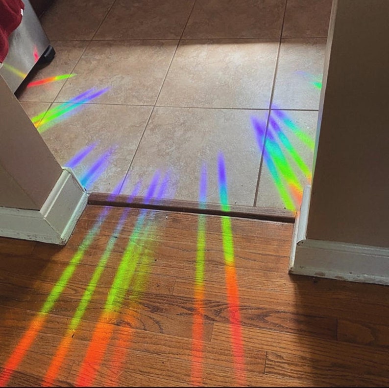 Sun Catcher Sticker for Window Rainbow Prism Sticker Rainbow Etsy