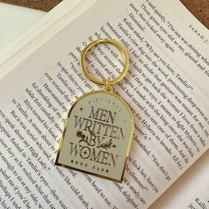 Bookish Keychain, Enamel Keychain Cute, Bookish Birthday Gifts for Readers, BookTok Merch, Book Lover Gift for Women, Book Keyring, Fiction