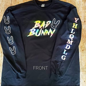 Bad Bunny glow in the  dark Long sleeve glow.