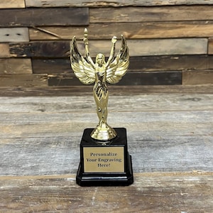 Personalized Victory Female Trophy | Custom Best Mom Award Gift | Female Award for Any Occasion | Gold Victory Female Award |