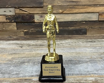 Female Dundie Award Trophy The Office TV Show Best Saleswoman Dunder Mifflin