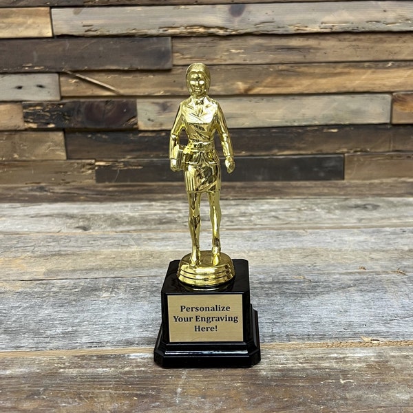 Female Dundie Award Trophy The Office TV Show Best Saleswoman Dunder Mifflin