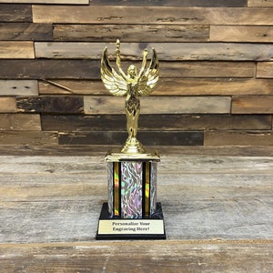 Victory Lady Column Trophy Victory Award | Free Engraving Trophy Wife Award | Female Figure Column Trophy | Personalized Gift
